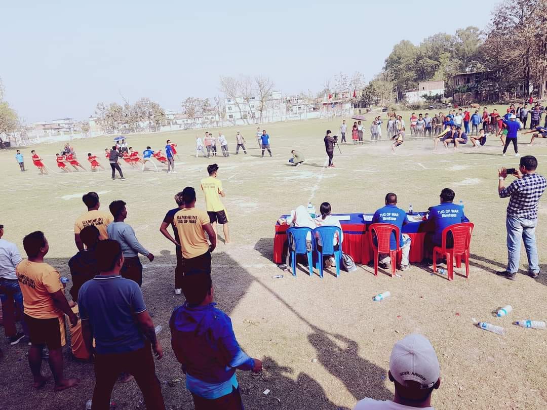 2078-12-02 Budhiganga wins First Itahari Open Mayor Cup Tug of War Competition